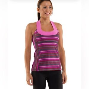 Lululemon Scoop Neck Tank - Elevation Space Dye / Smoky Rose - size 6
